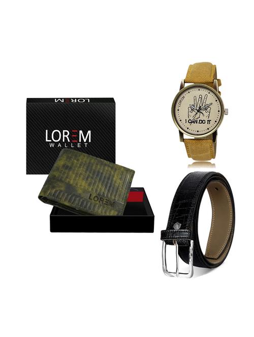 belt, wallet & watch gift combo - 19248661 - Very Small Image - 1