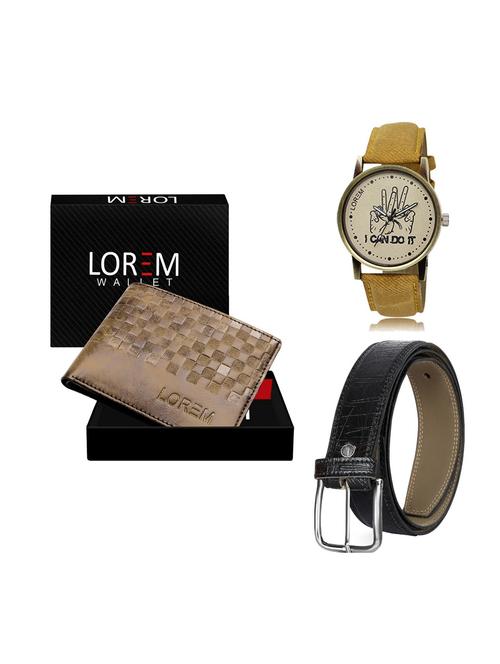 belt, wallet & watch gift combo - 19248696 - Very Small Image - 1