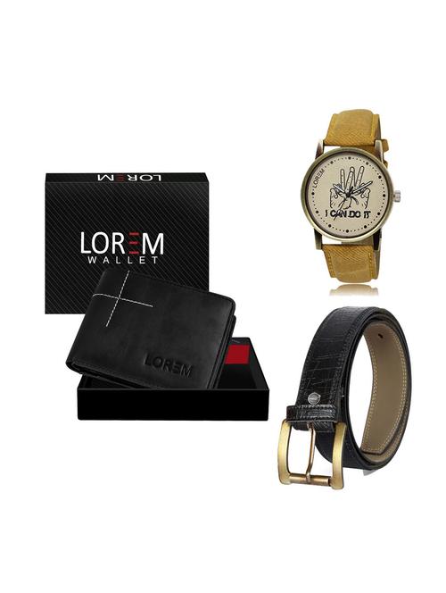 belt, wallet & watch gift combo - 19248717 - Very Small Image - 1