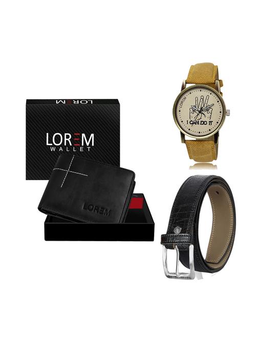 belt, wallet & watch gift combo - 19248722 - Very Small Image - 1