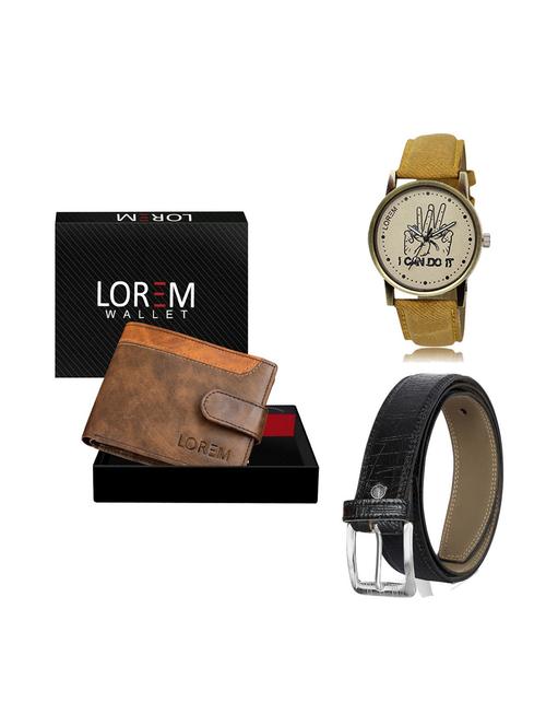 belt, wallet & watch gift combo - 19248746 - Very Small Image - 1