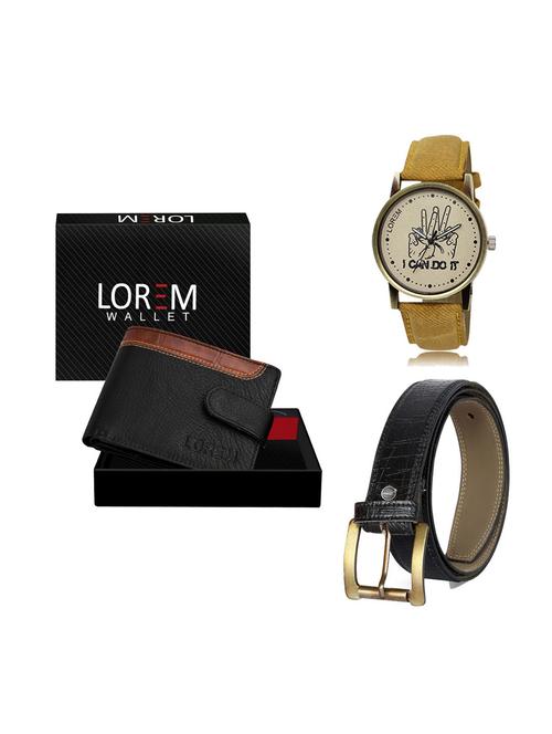 belt, wallet & watch gift combo - 19248747 - Very Small Image - 1