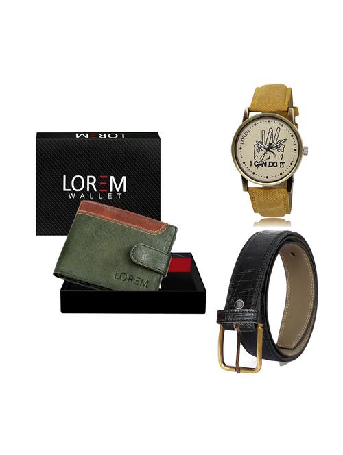 belt, wallet & watch gift combo - 19248755 - Very Small Image - 1