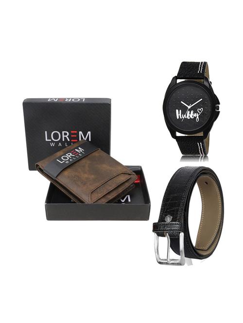 belt, wallet & watch gift combo - 19248782 - Very Small Image - 1