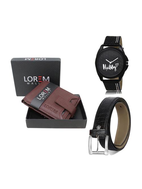 belt, wallet & watch gift combo - 19248802 - Very Small Image - 1