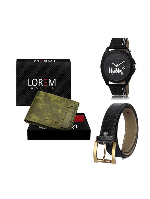belt, wallet & watch gift combo - 19248843 - Very Small Image - 1
