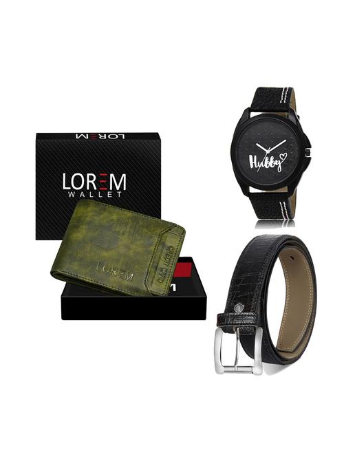 belt, wallet & watch gift combo - 19248910 - Very Small Image - 1