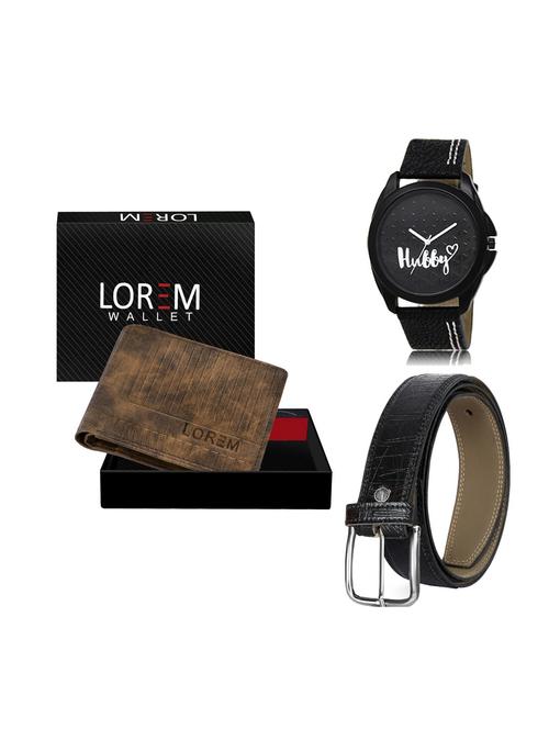 belt, wallet & watch gift combo - 19248918 - Very Small Image - 1