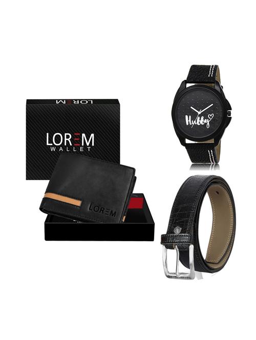 belt, wallet & watch gift combo - 19249004 - Very Small Image - 1