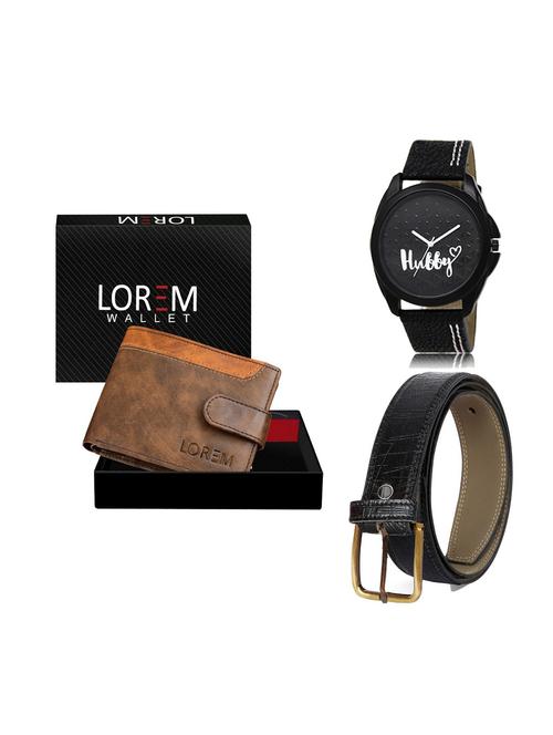 belt, wallet & watch gift combo - 19249013 - Very Small Image - 1