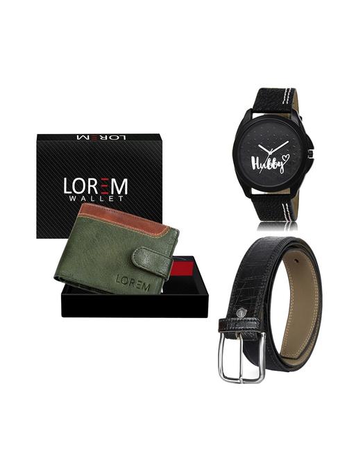 belt, wallet & watch gift combo - 19249026 - Very Small Image - 1