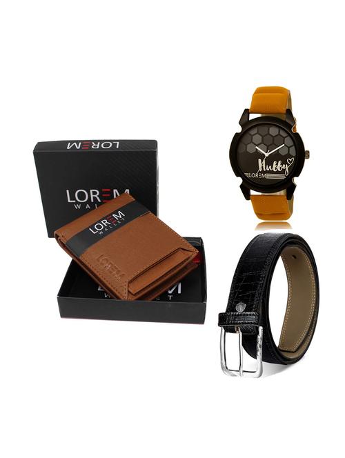 belt, wallet & watch gift combo - 19249045 - Very Small Image - 1