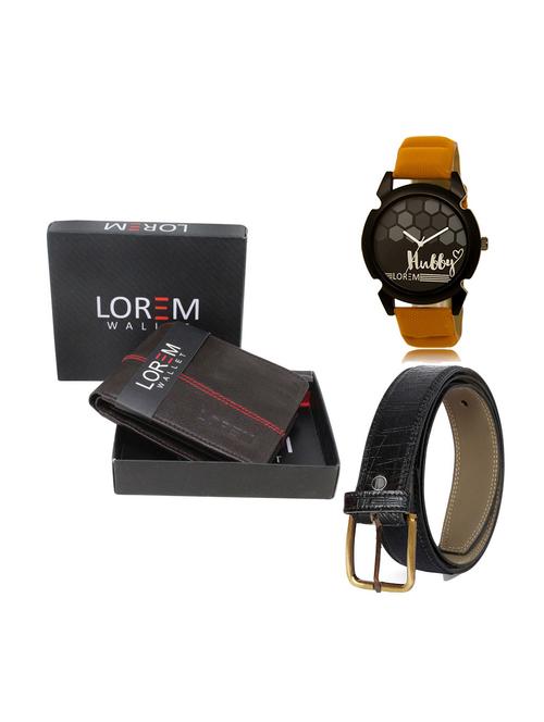 belt, wallet & watch gift combo - 19249061 - Very Small Image - 1