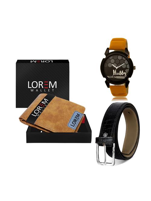 belt, wallet & watch gift combo - 19249087 - Very Small Image - 1