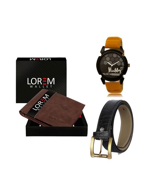 belt, wallet & watch gift combo - 19249089 - Very Small Image - 1