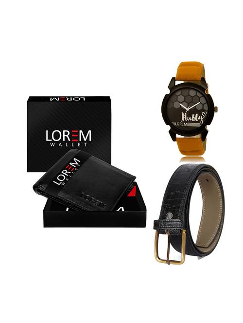 belt, wallet & watch gift combo - 19249109 - Very Small Image - 1