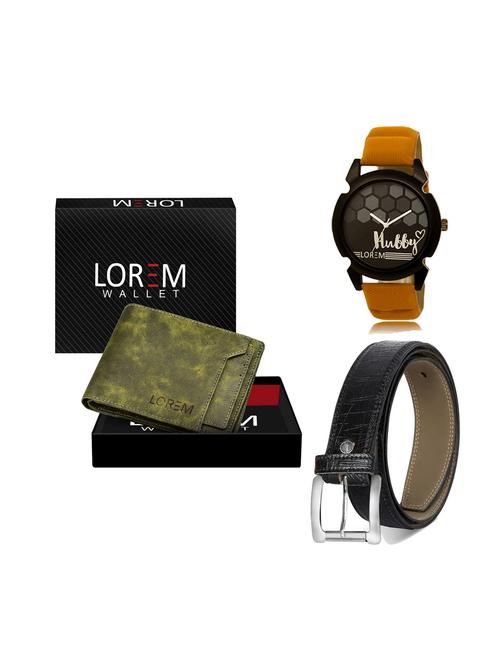belt, wallet & watch gift combo - 19249114 - Very Small Image - 1