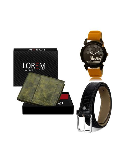 belt, wallet & watch gift combo - 19249129 - Very Small Image - 1