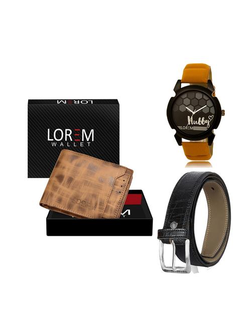 belt, wallet & watch gift combo - 19249148 - Very Small Image - 1