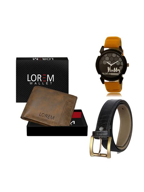 belt, wallet & watch gift combo - 19249161 - Very Small Image - 1