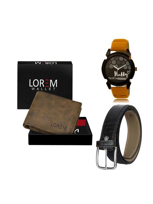 belt, wallet & watch gift combo - 19249170 - Very Small Image - 1