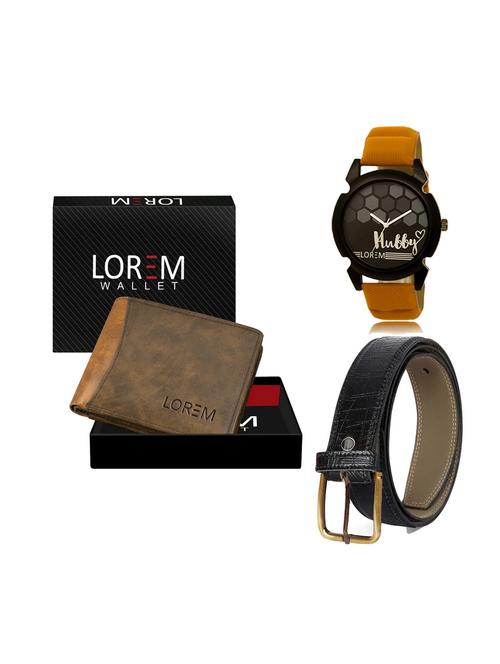 belt, wallet & watch gift combo - 19249175 - Very Small Image - 1