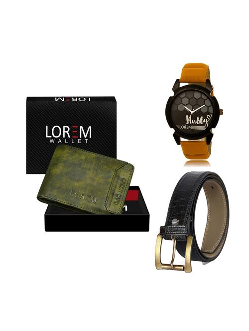 belt, wallet & watch gift combo - 19249179 - Very Small Image - 1