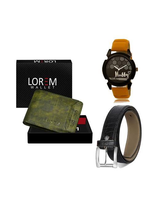 belt, wallet & watch gift combo - 19249180 - Very Small Image - 1