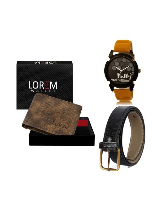 belt, wallet & watch gift combo - 19249187 - Very Small Image - 1