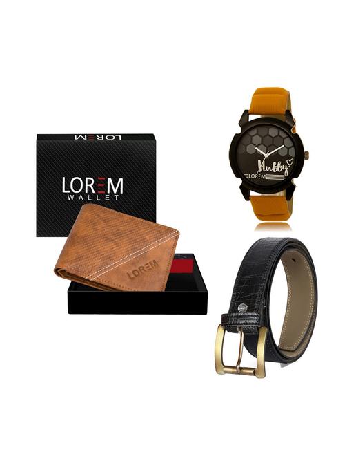 belt, wallet & watch gift combo - 19249215 - Very Small Image - 1