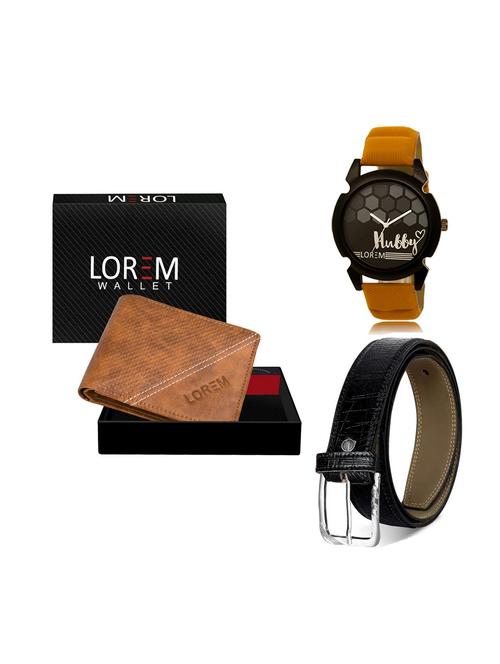 belt, wallet & watch gift combo - 19249219 - Very Small Image - 1