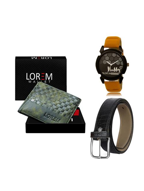 belt, wallet & watch gift combo - 19249248 - Very Small Image - 1