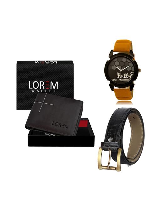 belt, wallet & watch gift combo - 19249263 - Very Small Image - 1