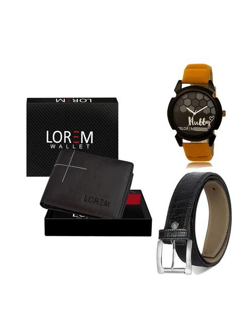 belt, wallet & watch gift combo - 19249264 - Very Small Image - 1