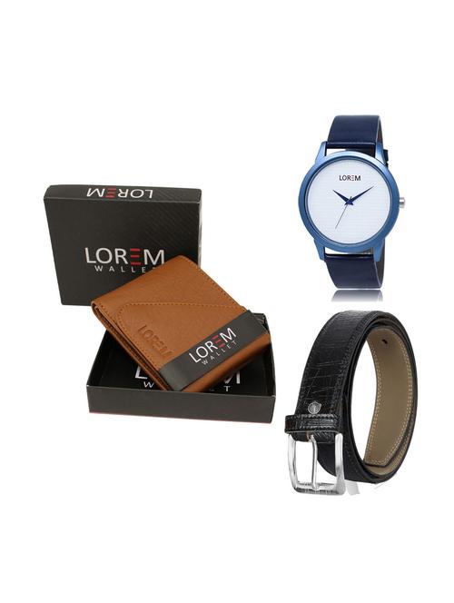 belt, wallet & watch gift combo - 19249304 - Very Small Image - 1