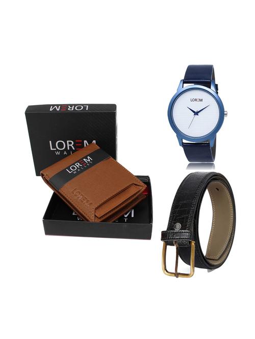 belt, wallet & watch gift combo - 19249313 - Very Small Image - 1
