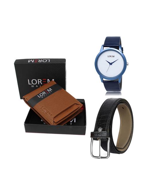 belt, wallet & watch gift combo - 19249314 - Very Small Image - 1