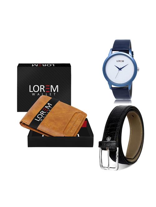 belt, wallet & watch gift combo - 19249327 - Very Small Image - 1