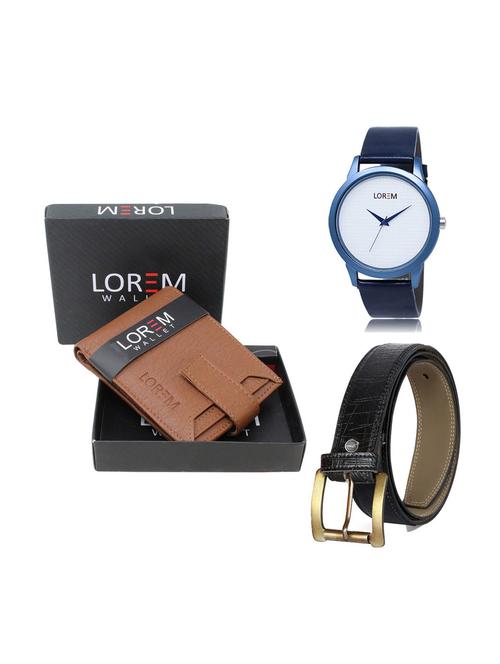belt, wallet & watch gift combo - 19249347 - Very Small Image - 1