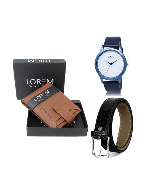 belt, wallet & watch gift combo - 19249351 - Very Small Image - 1