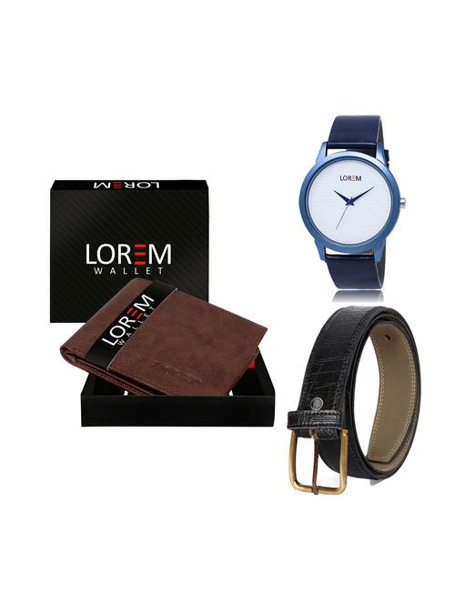 belt, wallet & watch gift combo - 19249361 - Very Small Image - 1