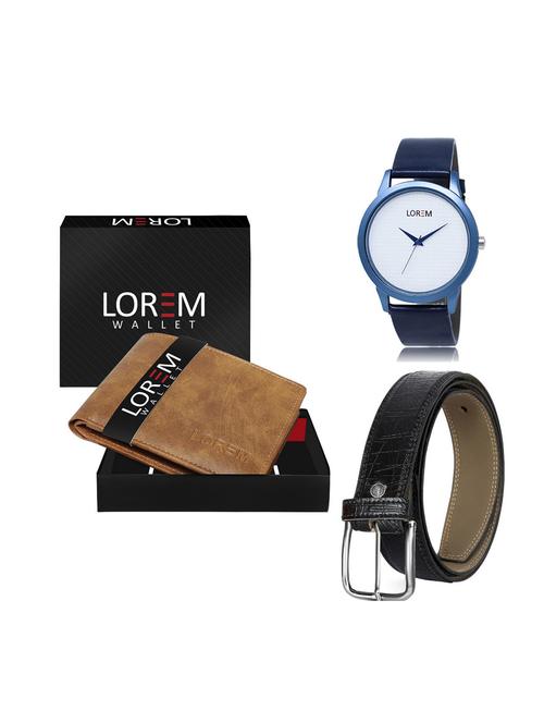 belt, wallet & watch gift combo - 19249368 - Very Small Image - 1