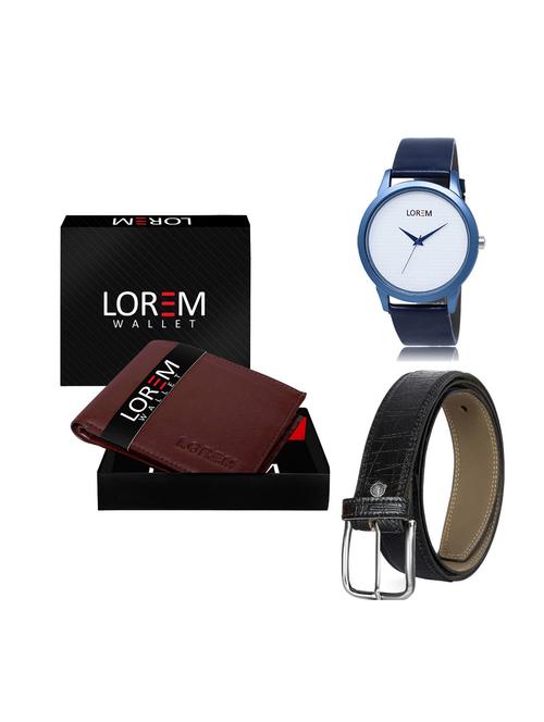 belt, wallet & watch gift combo - 19249374 - Very Small Image - 1