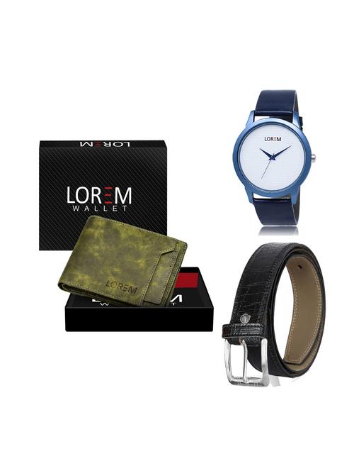 belt, wallet & watch gift combo - 19249388 - Very Small Image - 1