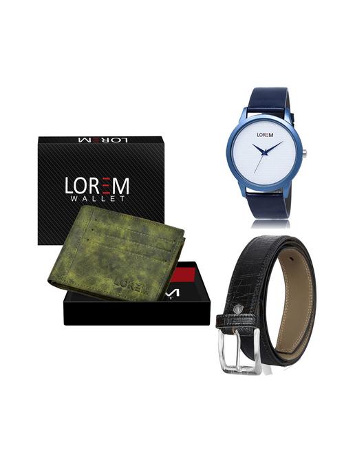 belt, wallet & watch gift combo - 19249394 - Very Small Image - 1