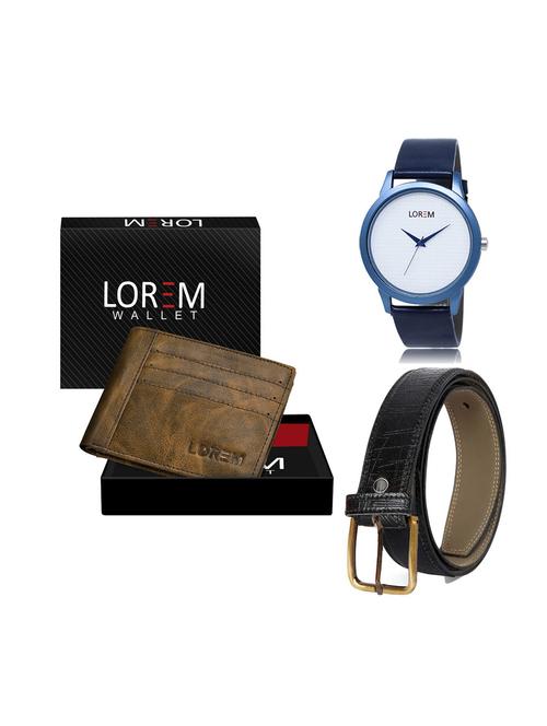 belt, wallet & watch gift combo - 19249403 - Very Small Image - 1
