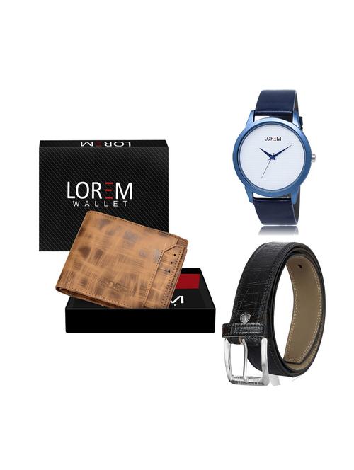 belt, wallet & watch gift combo - 19249418 - Very Small Image - 1