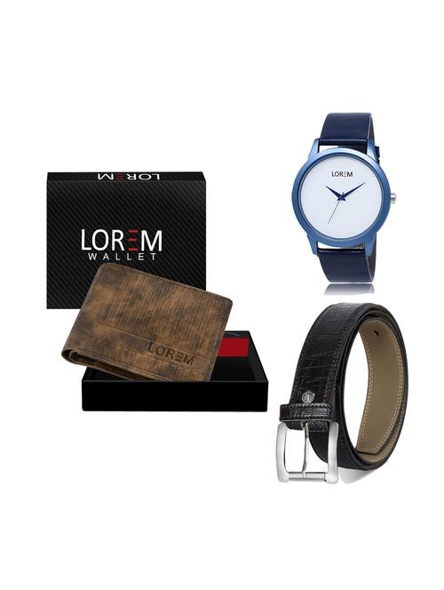 belt, wallet & watch gift combo - 19249456 - Very Small Image - 1