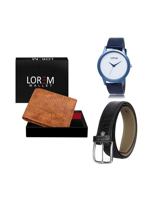 belt, wallet & watch gift combo - 19249464 - Very Small Image - 1