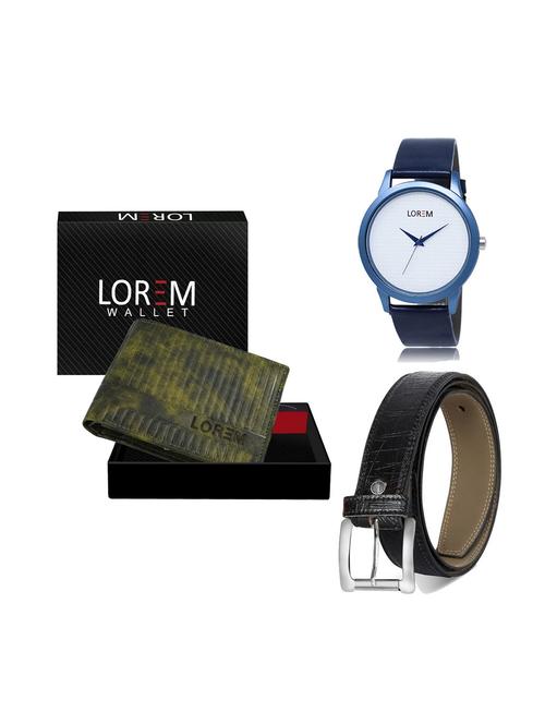 belt, wallet & watch gift combo - 19249468 - Very Small Image - 1